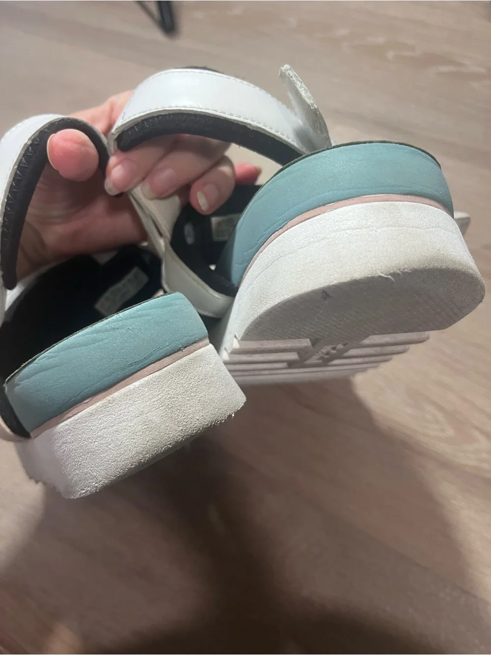 Timberland Santa Monica Sunrise Sporty Sandals Pastel Pink Green White Size 8.5